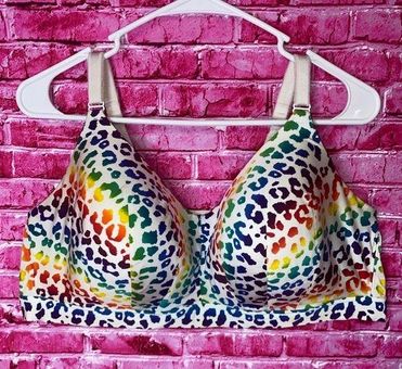 Torrid curve rainbow cheetah wire free 44C bra Size undefined - $27 - From  Dani