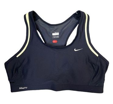 Nike Fit Dry Women's Racerback Sports Bra Size Large Black - $22 - From  Katie