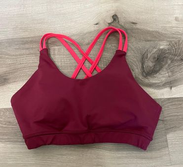 ASICS Burgundy and HOT Pink Sports Bra Size Small - From Jessica