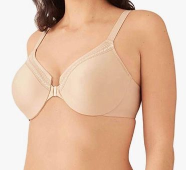 Wacoal Perfect Primer Front Close Underwire Bra, Sz 38C Tan - $40