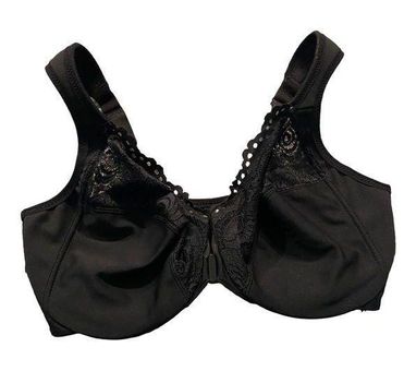 NWOT Glamorise Front Snap Bra Size 36DD Black Lace - $18 - From Brianna