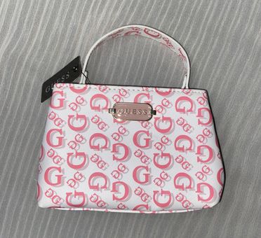 GUESS Logo Mini Tote Crossbody - Pink