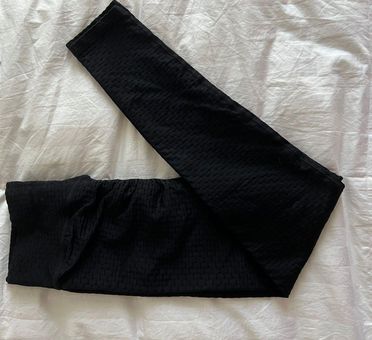 Prozis Black Textured Workout Leggings Size M - $25 (44% Off