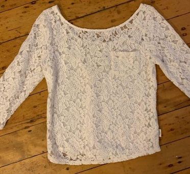 Gilly Hicks Lace White Top Size XS - $10 - From Katie