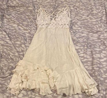 Free People Adella White Cream Lace Slip Dress - $41 - From Tara