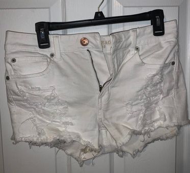 american eagle ripped jean shorts