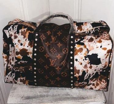 Bags, Leopard Repurposed Lv Duffle