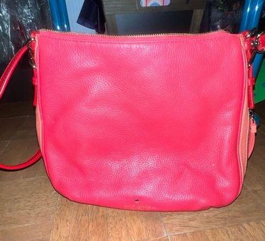 Metallic Hot Pink Crossbody Purse