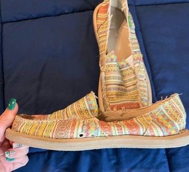 Sanuk Donna Blanket Casual Loafers Citrus Lanai size 7 - $63 - From Reilly