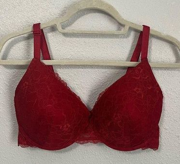 Gloria Vanderbilt Red Lace Bra Size 40D - $16 - From Aspen