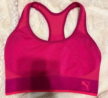 Puma Logo Sports Bra Pink