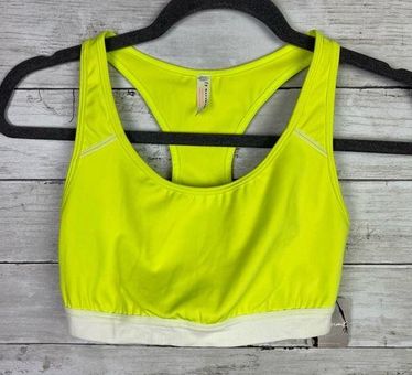 Neon Yellow Sports Bra