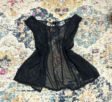 Keep Her Secret Lace Babydoll - Black