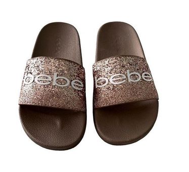 Bebe FRAIDA LOGO SLIDES Size 6 20 New With Tags From Barb