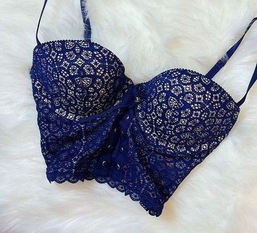 Lace Bustier Push Up Bra