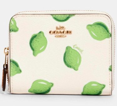 coach lime wallet