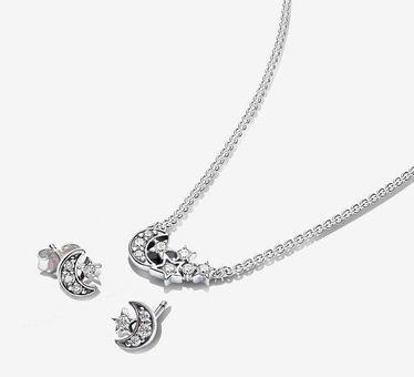 Pandora Signature Bracelet and Necklace Set | Sterling silver | Pandora NZ