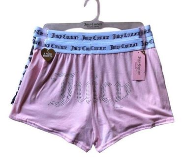 Juicy Couture 2-pack Logo Sleep Shorts in Pink