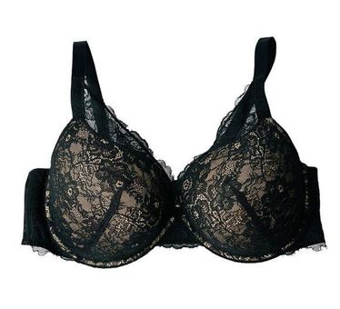 Auden The Sublime Women's Black Padded Lace Underwire Bra 44D Size  undefined - $20 - From Katrina