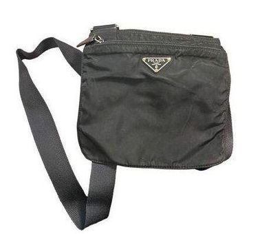 Prada, Bags, Vintage Authentic Prada Black Messenger Bag