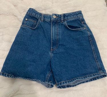 ZARA High Waisted Mom Shorts Blue Size 2 - $20 - From Kayla