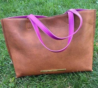 Steve Madden Large Brown Satchel Crossbody Bag