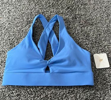 twist sports bra - blue