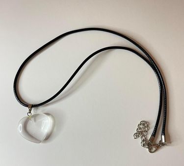 CLEAR QUARTZ HEART TALISMAN PENDANT NECKLACE GOLD (BABY) – Rock + Raw  Jewellery