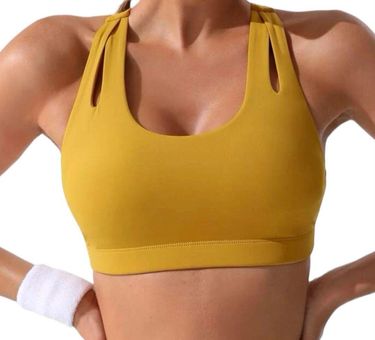 Yellow sport bra 