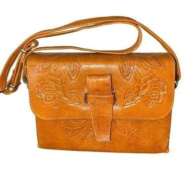 70's tooled leather purse – Baba Yaga