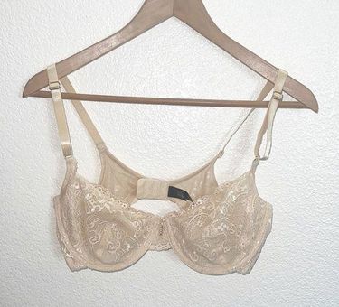 Smart & Sexy Beige Underwire Lace Hook Closure 38C Bra Size