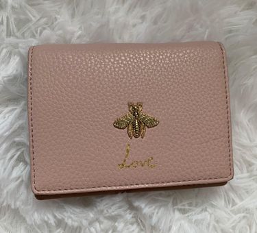 blush colored wallet