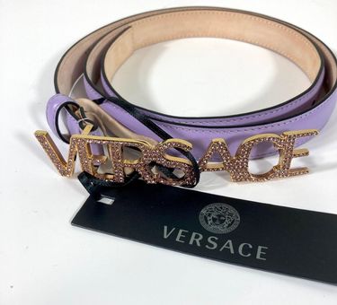 Versace Medusa Crystal-Embellished Belt Release