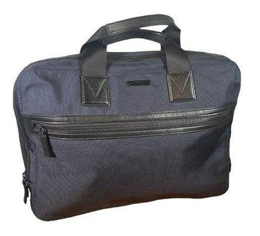 Canvas Laptop Bag - Navy Blue