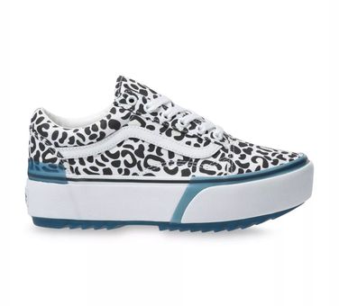 Vans UV Stacked Leopard Color Changing Shoes W8 M6.5 Multi
