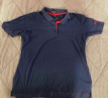 CVS PHARMACY Uniform Employee Work Polo Short Sleeve Shirt Size Medium Navy  Blue