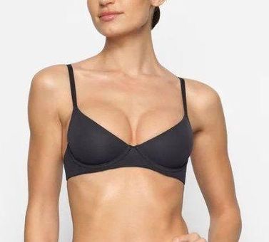 SKIMS Fits Everybody Unlined Underwire Bra in Onyx 36A Size 36