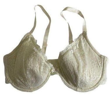Jones New York Cream Lace Underwire Bra -36D Size undefined - $20 - From  Chrissy