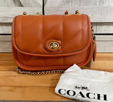 COACH 'pillow Madison 18' Shoulder Bag in Orange