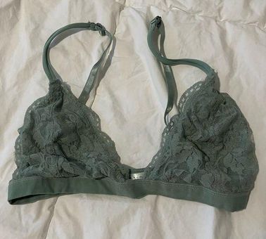 By Anthropologie Sheer Lace Triangle Bralette