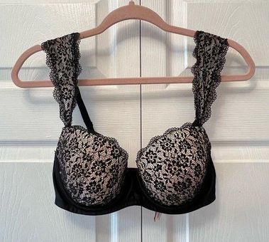 Victoria's Secret Victoria's Secret Dream Angels Black Floral Bra