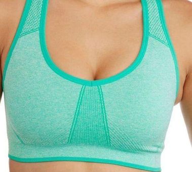 DANSKIN NOW ACTIVE Fitted Workout Exercise BRA XXL /2XG/20 GREEN /WHITE  Size 2X - $11 - From Claudia