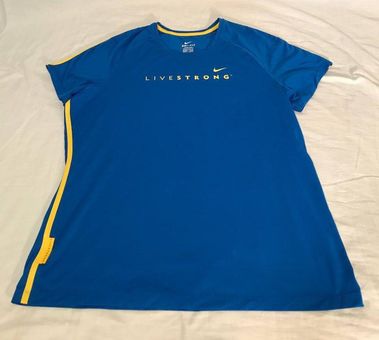 Premisa Dureza Premonición Nike Dri-Fit Livestrong Shirt Sz XL Blue - $13 - From No