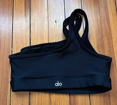 Alo Yoga Black Airlift Excite One Shoulder Sports Bra - $40 - From Katelyn