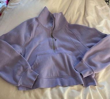 Lululemon Scuba Oversized Funnel Neck Half Zip - Lilac Smoke