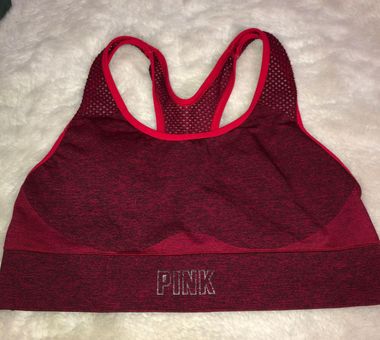 PINK - Victoria's Secret PINK Seamless Red Sports Bra! Size M - $33 (61%  Off Retail) - From Shelby