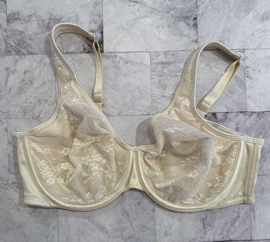 Cacique cream lace cup underwire bra size 40D NWOT Tan - $20 - From Janet