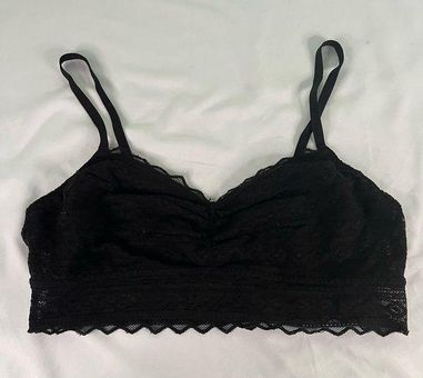 Victoria's Secret pink lace Bralette NEW size medium black