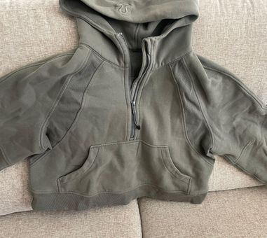 Lululemon Scuba Oversized 1/2 Zip Hoodie In Green