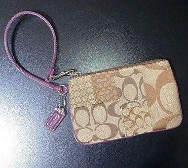 COACH® | Corner Zip Wristlet With Snail Print